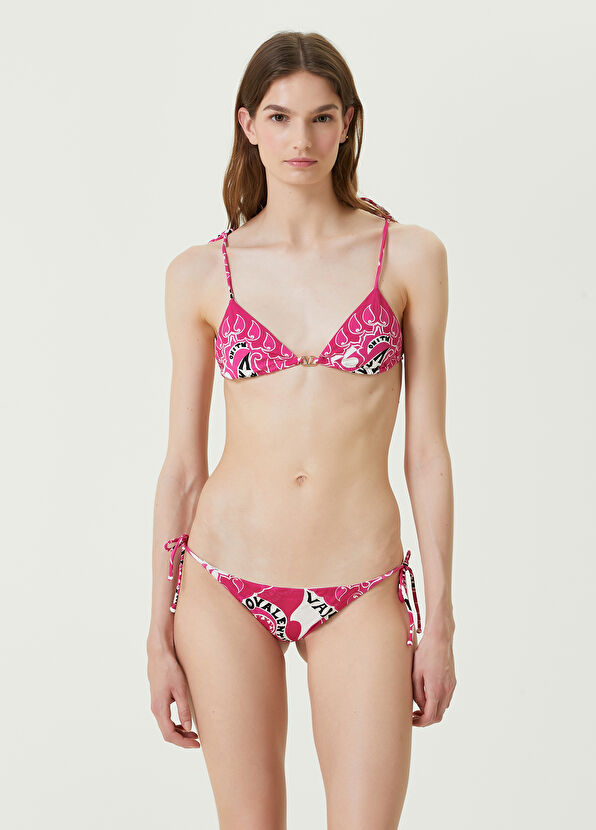 Valentino Vlogo Pembe Gen Bikini Tak M Pembe