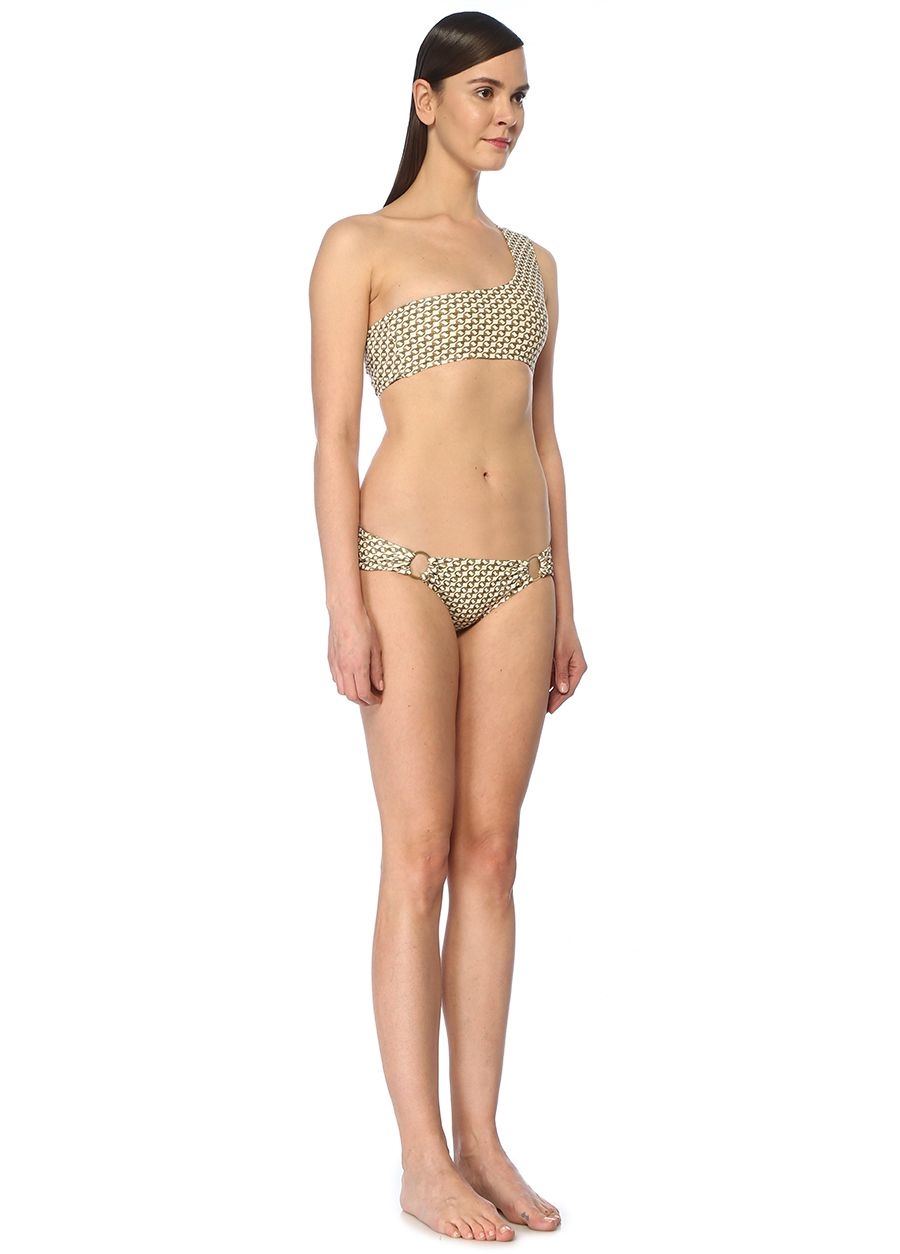 Beymen JONATHAN SIMKHAI Beyaz Gold Tek Omuzlu Bikini Üstü 717726 10020