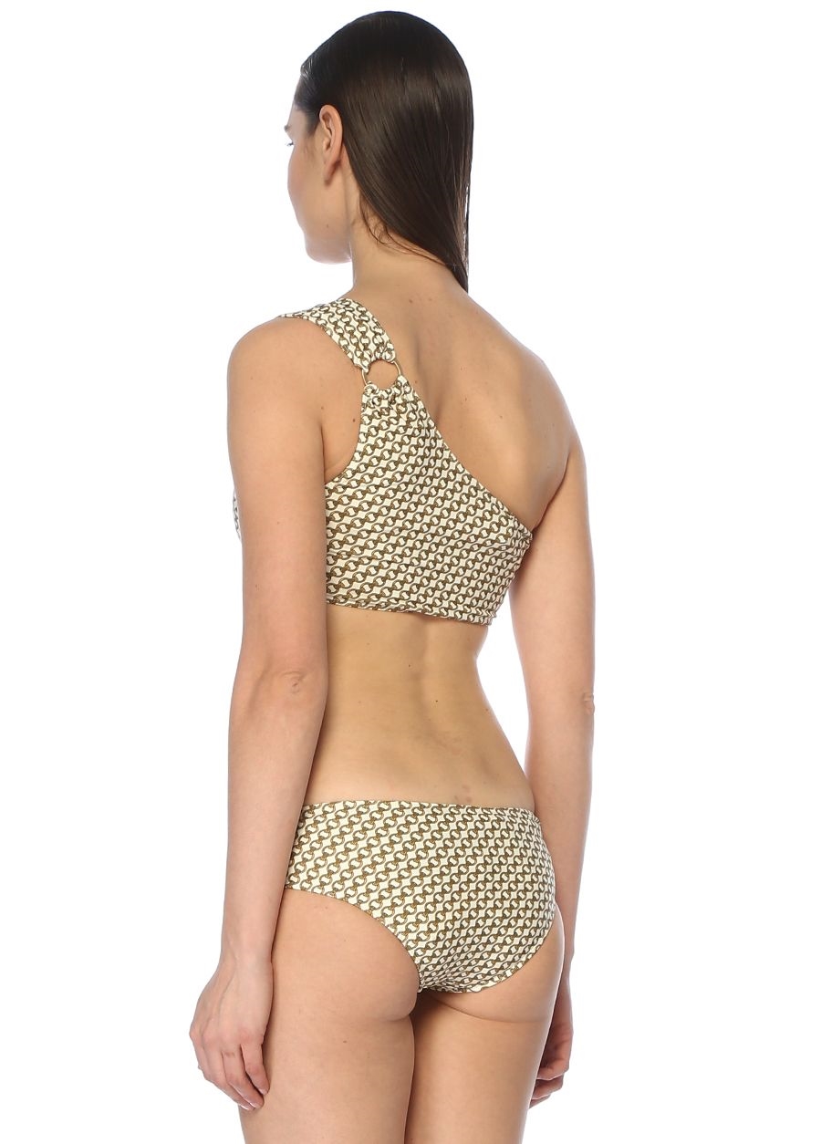 Beymen JONATHAN SIMKHAI Beyaz Gold Tek Omuzlu Bikini Üstü 717726 10020