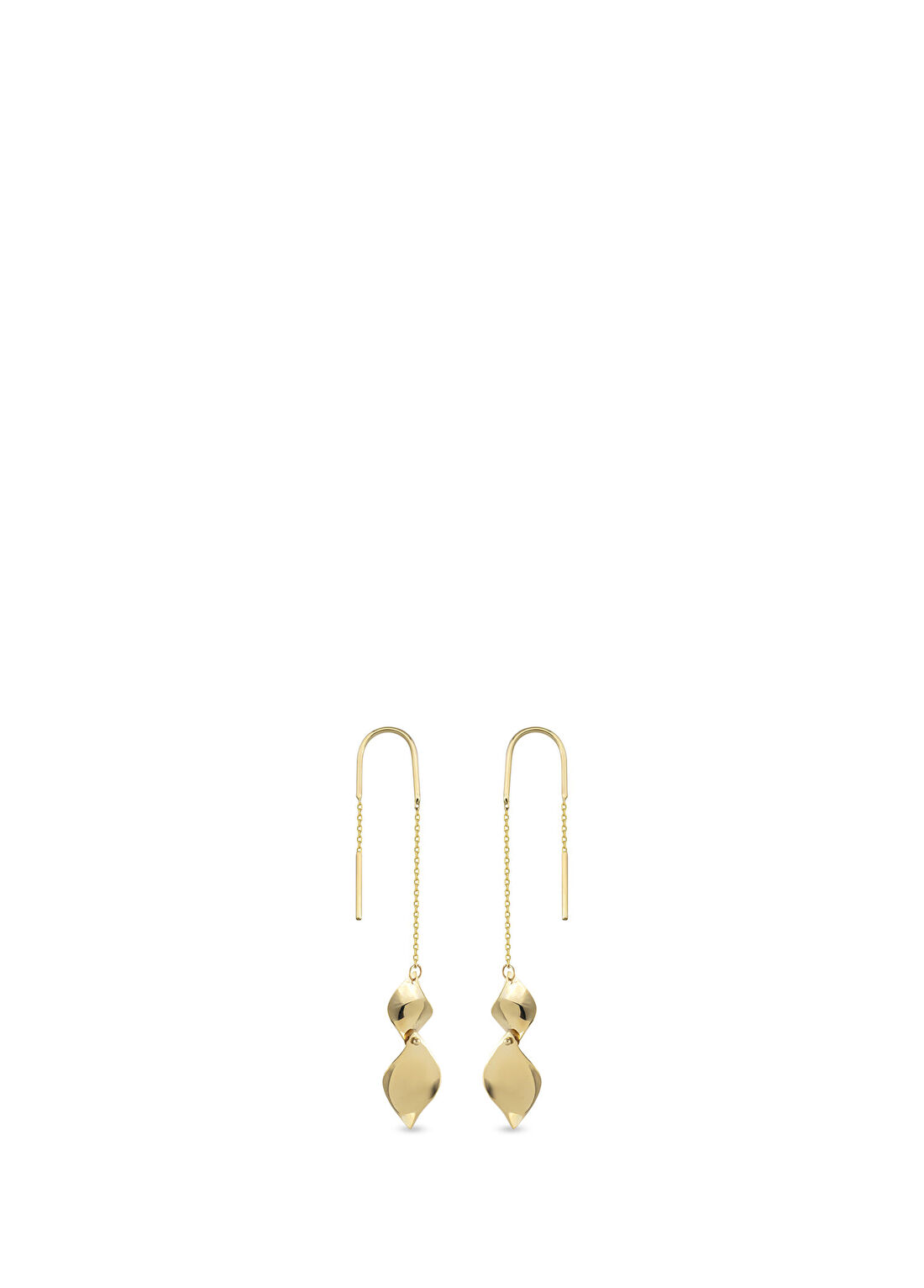 Orena Jewelry Gimlet Dangle 14 Ayar Altın Kadın Küpe