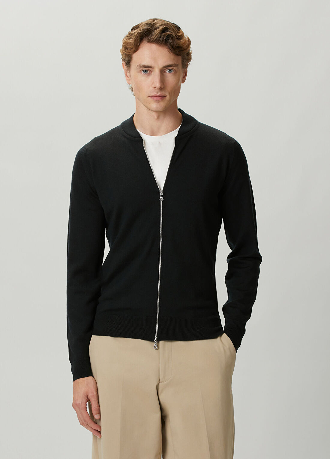 John Smedley Macle Siyah Yün Triko Hırka