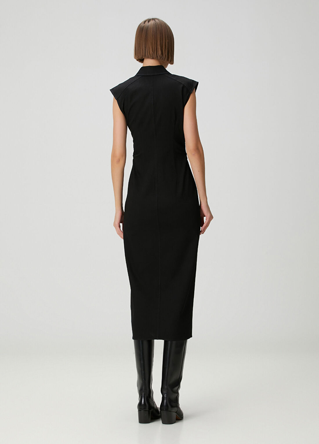 Rag&Bone Siyah Midi Elbise görsel 4
