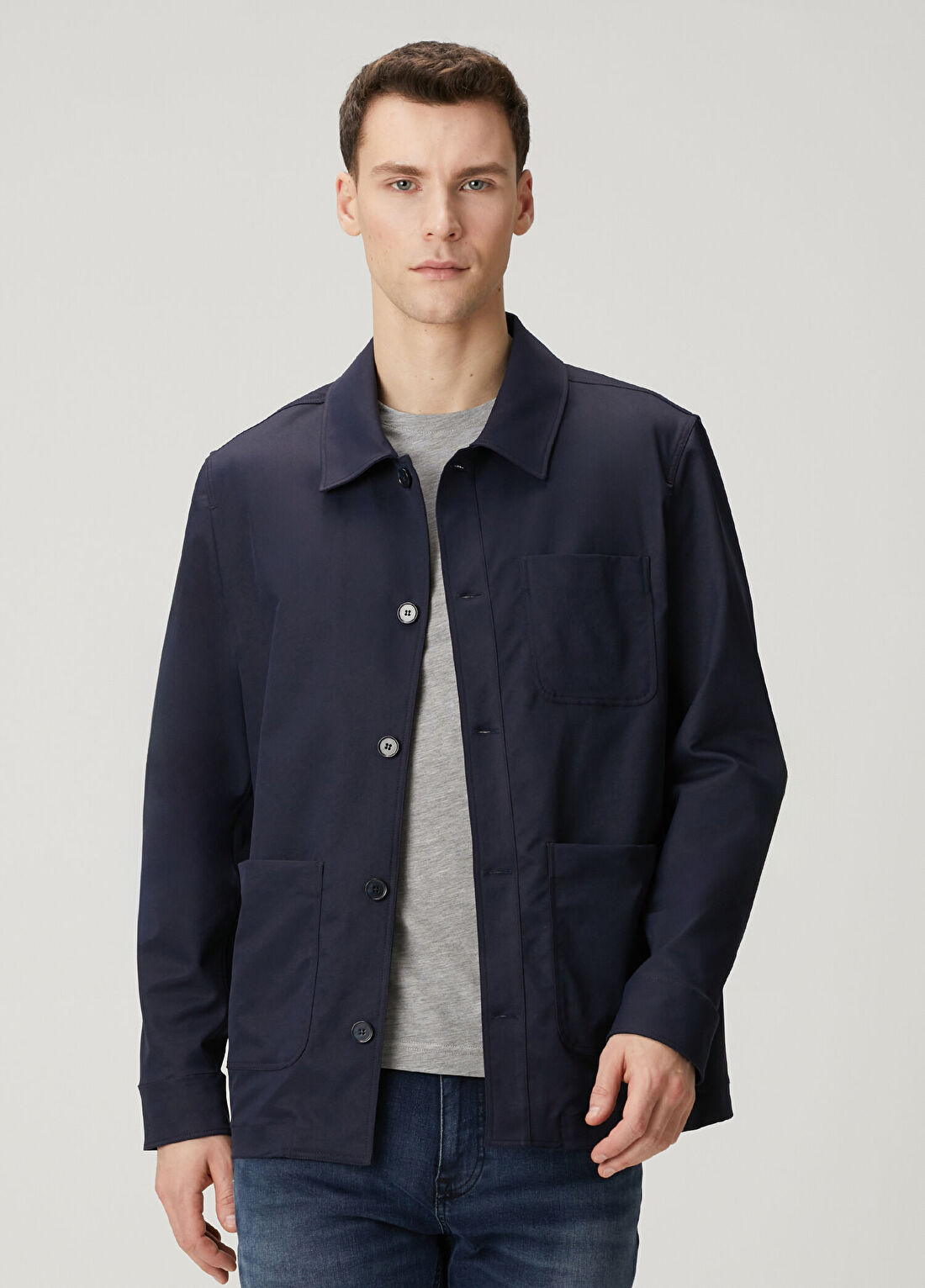 Pal Zileri Gri Basic T-shirt