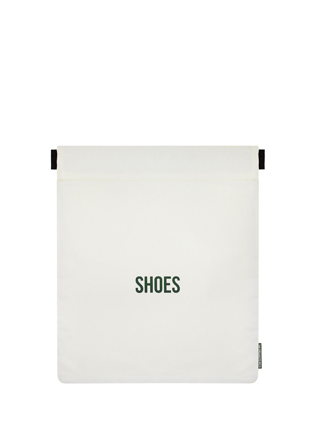 The Organized Mess Shoes Büyük Boy Ekru Büzgülü Ayakkabı Çantası