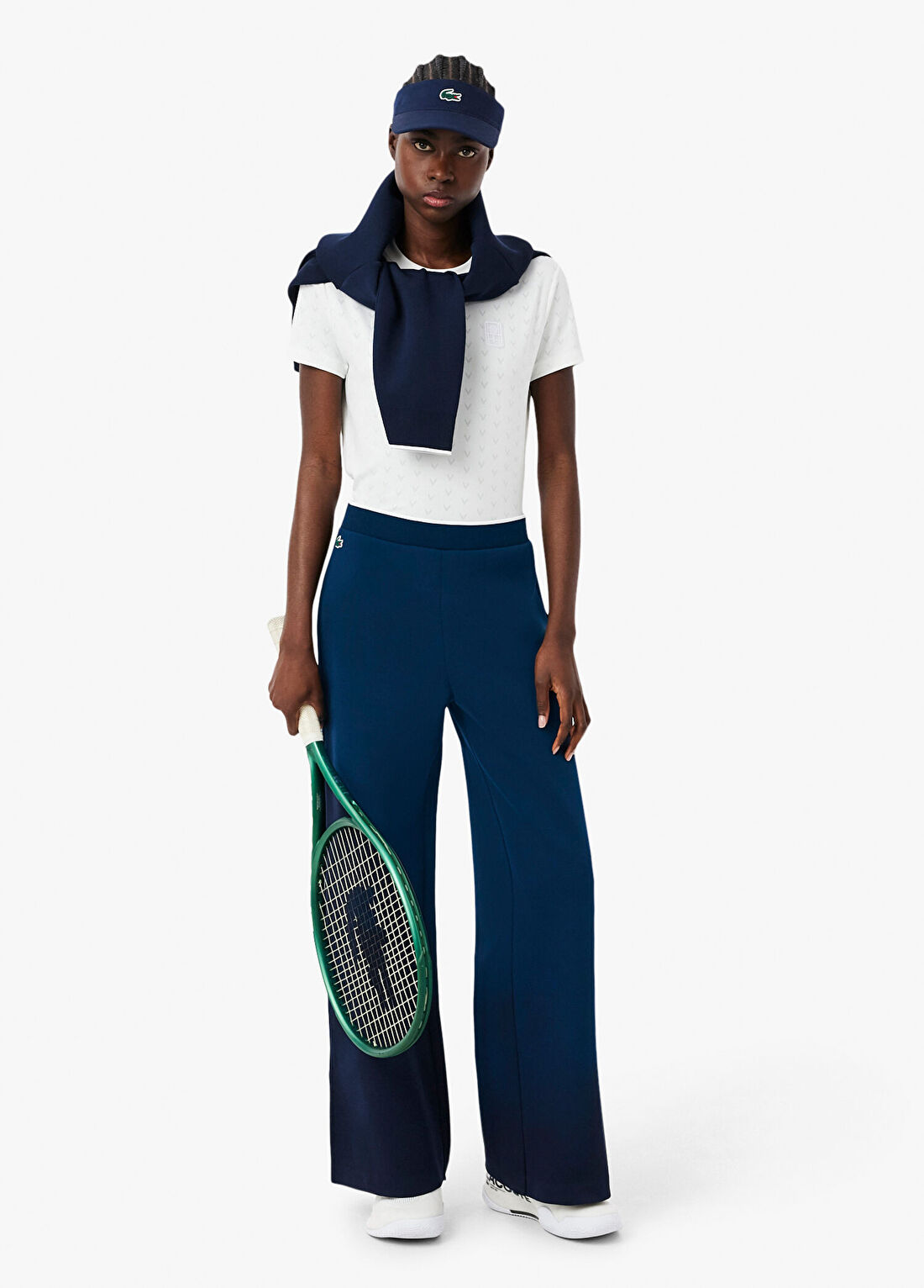 Lacoste Lacivert Wide Leg Kadın Eşofman Altı görsel 4