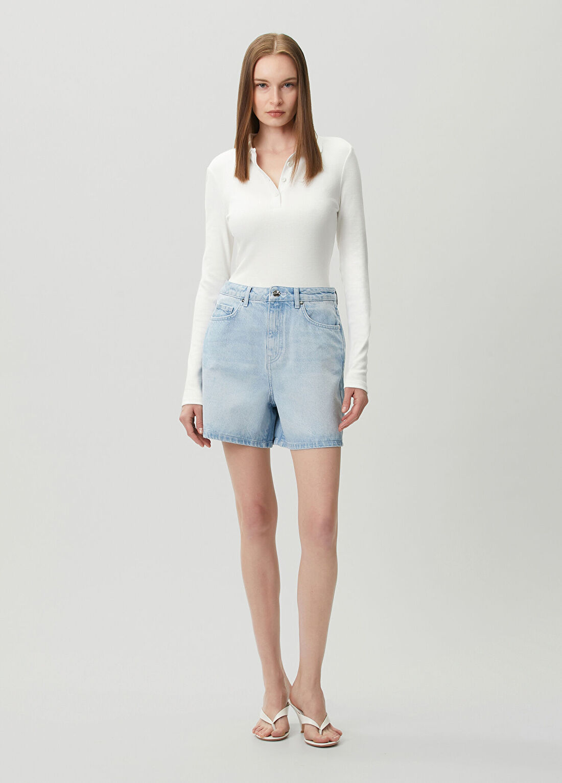 Les Benjamins Açık Mavi Denim Şort