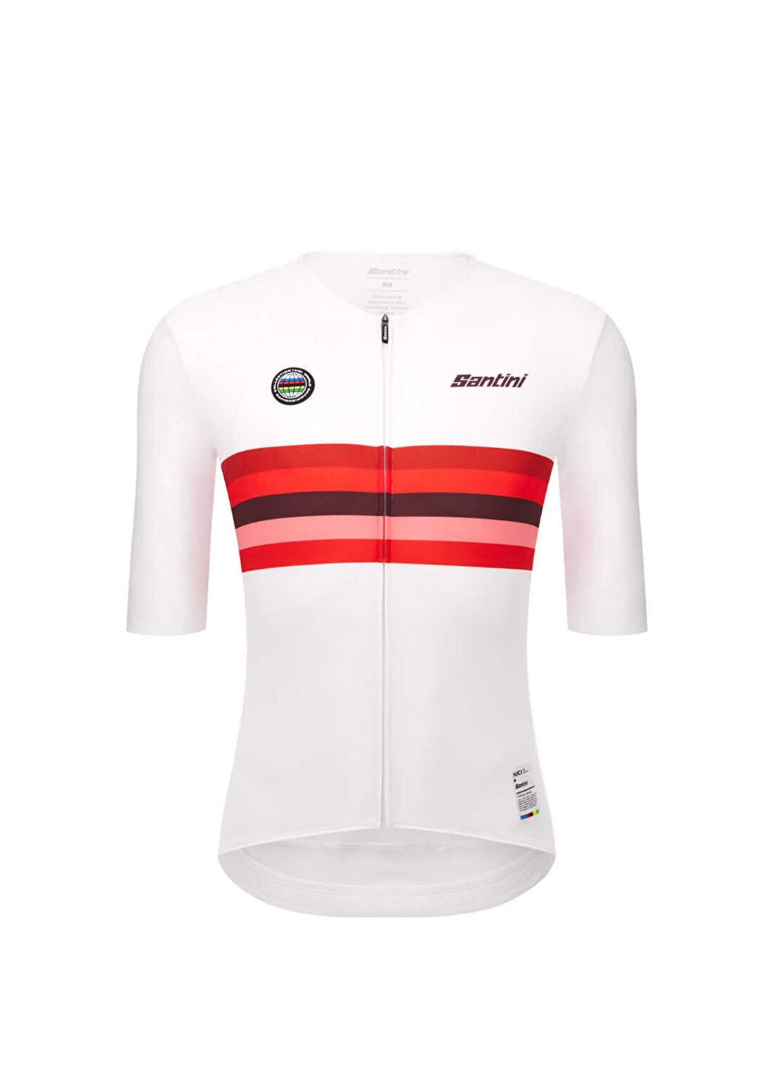 Santini UCI World Champion Japan Beyaz Kısa Kollu Unisex Bisiklet Forması