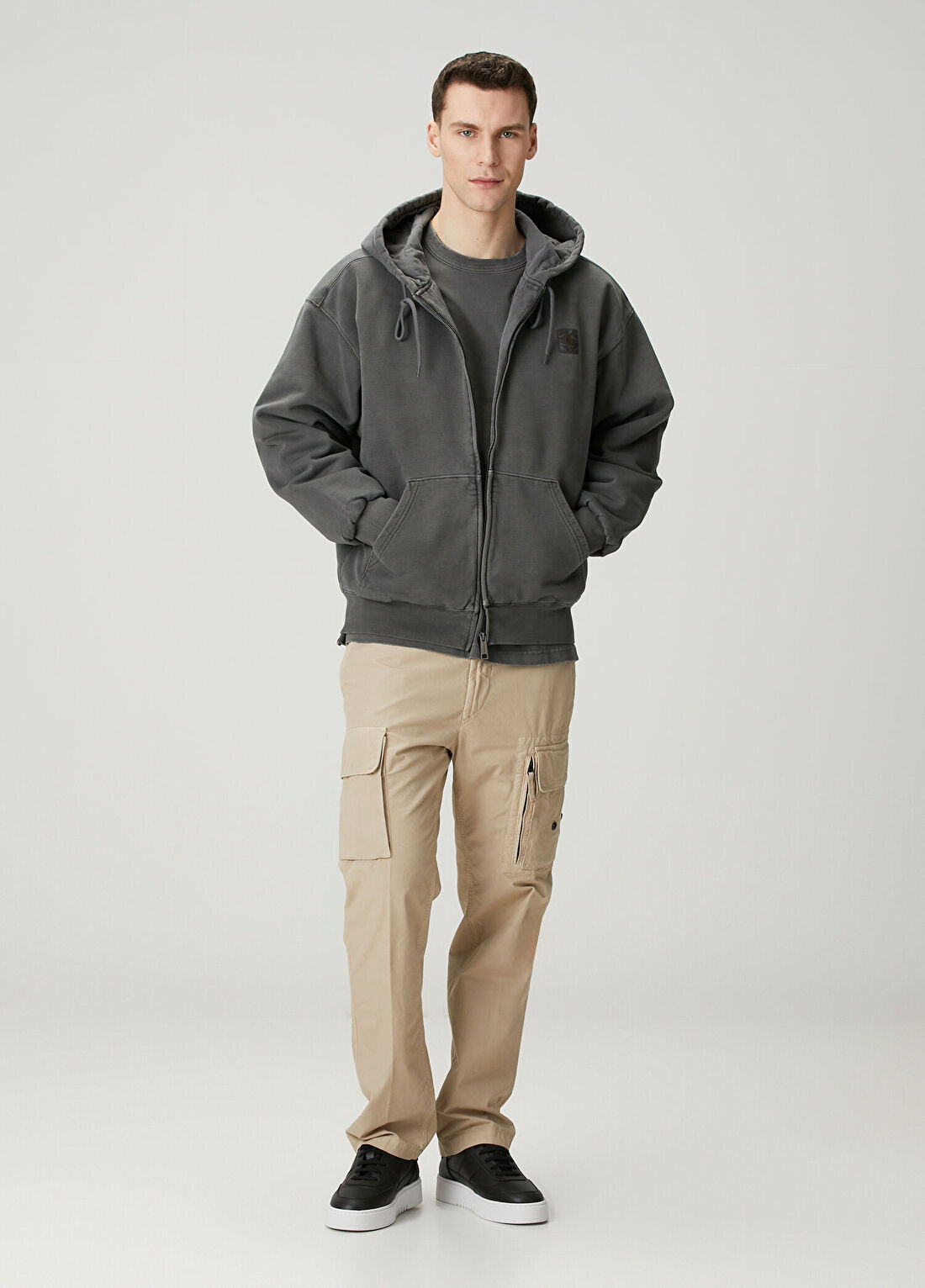 Carhartt WIP Vista Siyah Kapüşonlu Sweatshirt görsel 2