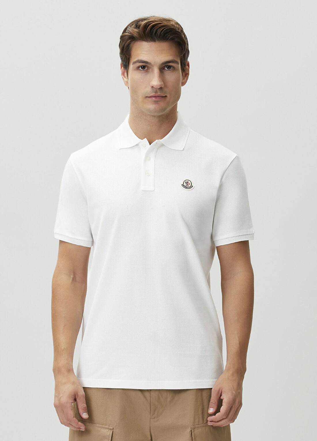 Moncler Carryover Beyaz Polo Yaka T-shirt