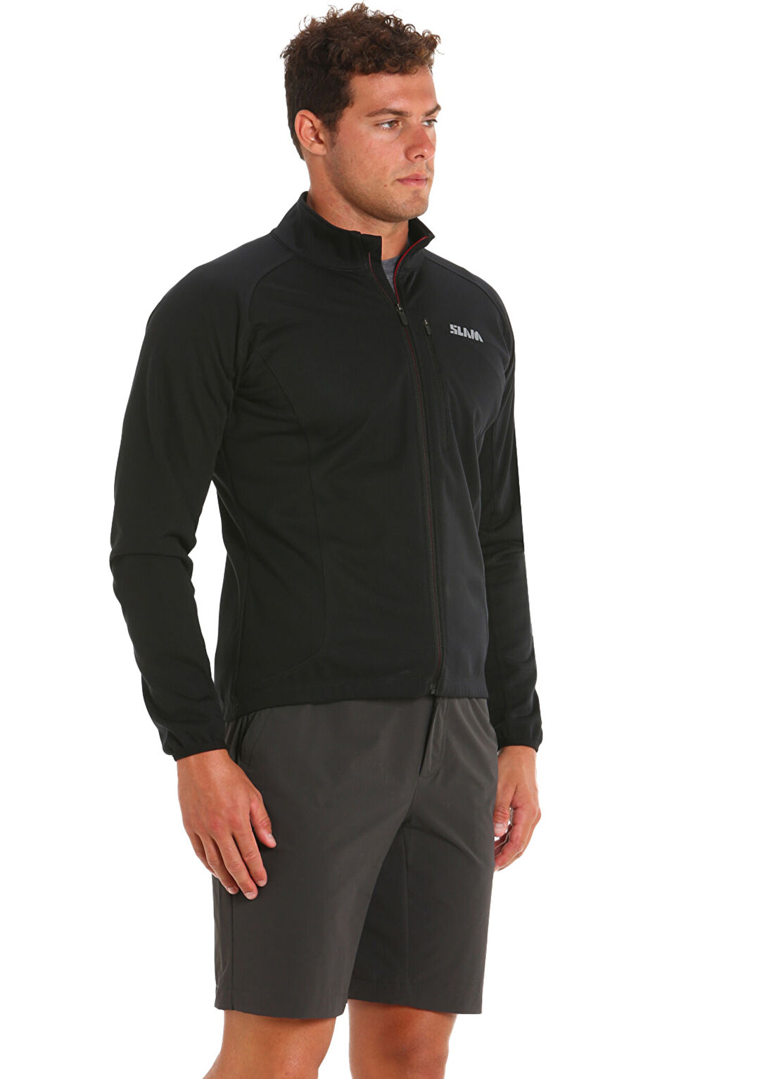 Slam Graphene Softshell Siyah Erkek Spor Ceket görsel 3