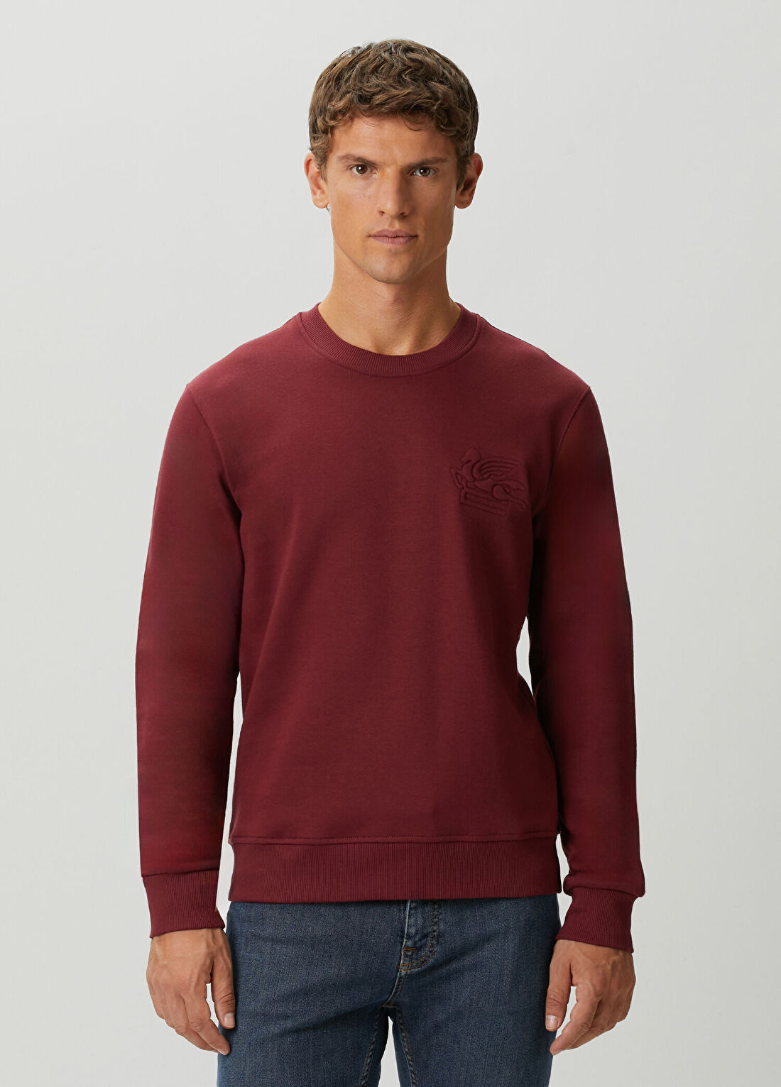 Etro Kırmızı Logo Nakışlı Sweatshirt