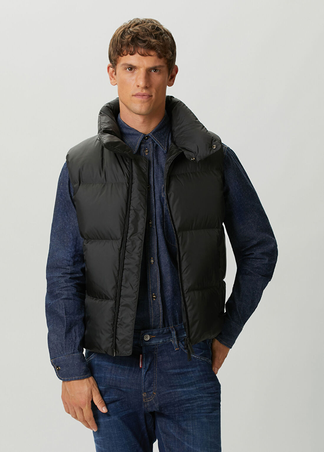 Dsquared2 Siyah Puff Yelek