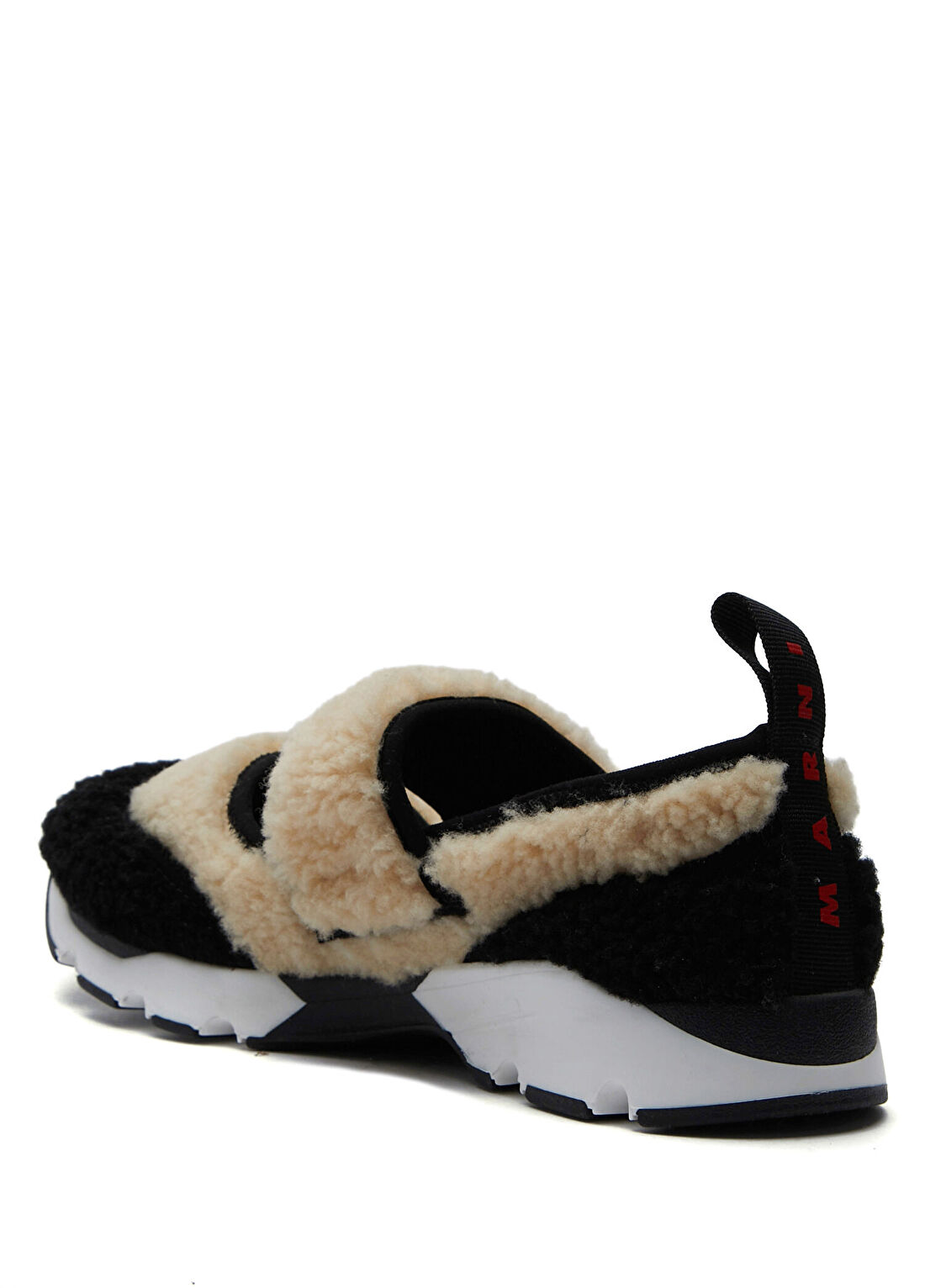 Marni Bej Siyah Kadın Süet Sneaker görsel 3