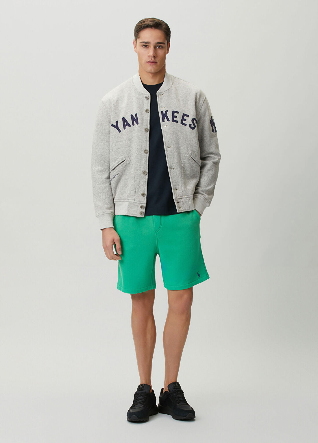 Polo Ralph Lauren Island Loopback Yeşil Beli Kordonlu Şort