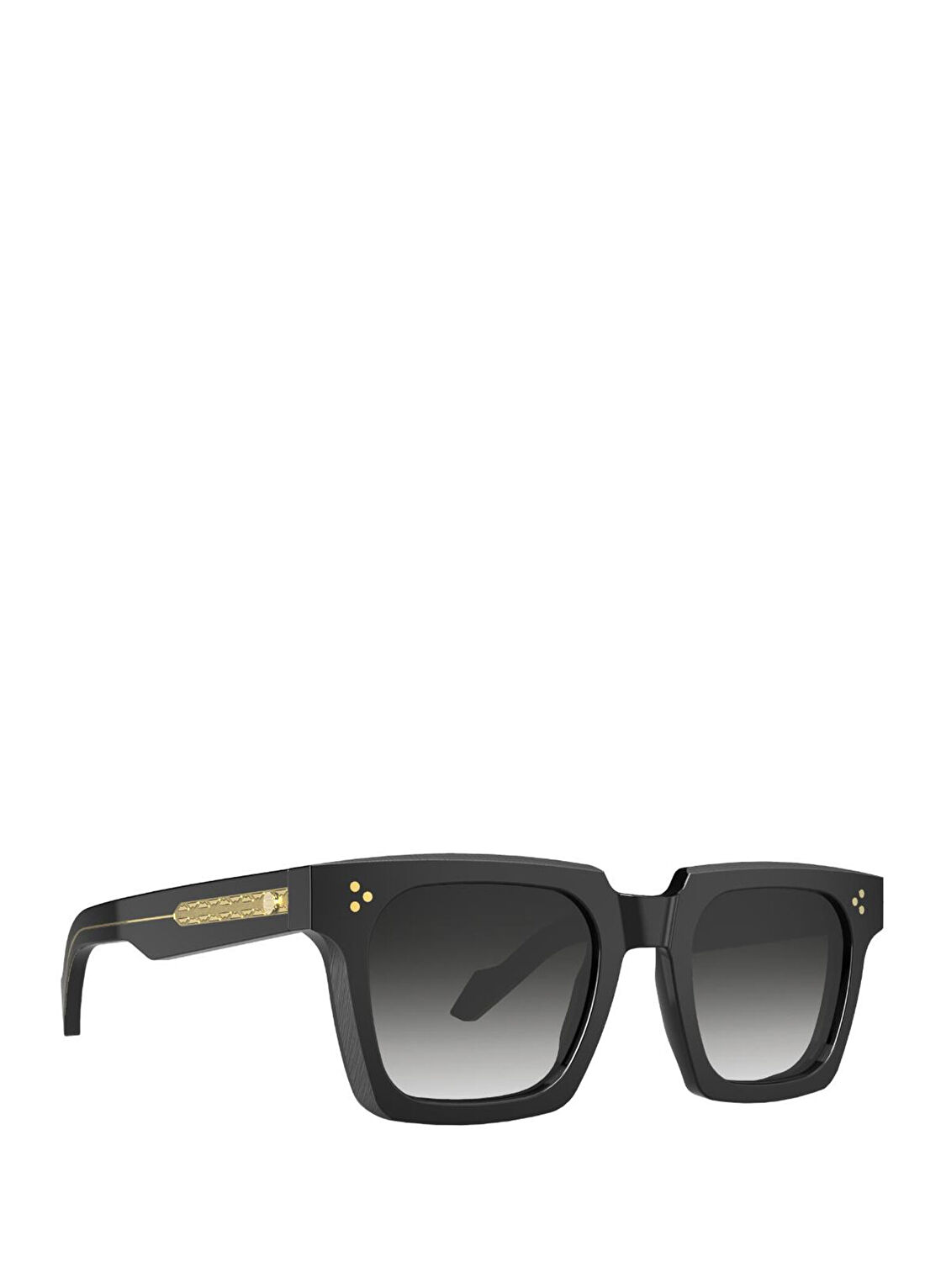 Original Vintage Sunglasses Heritage Raw 01 Siyah Altın Rengi Asetat Unisex Güneş Gözlüğü