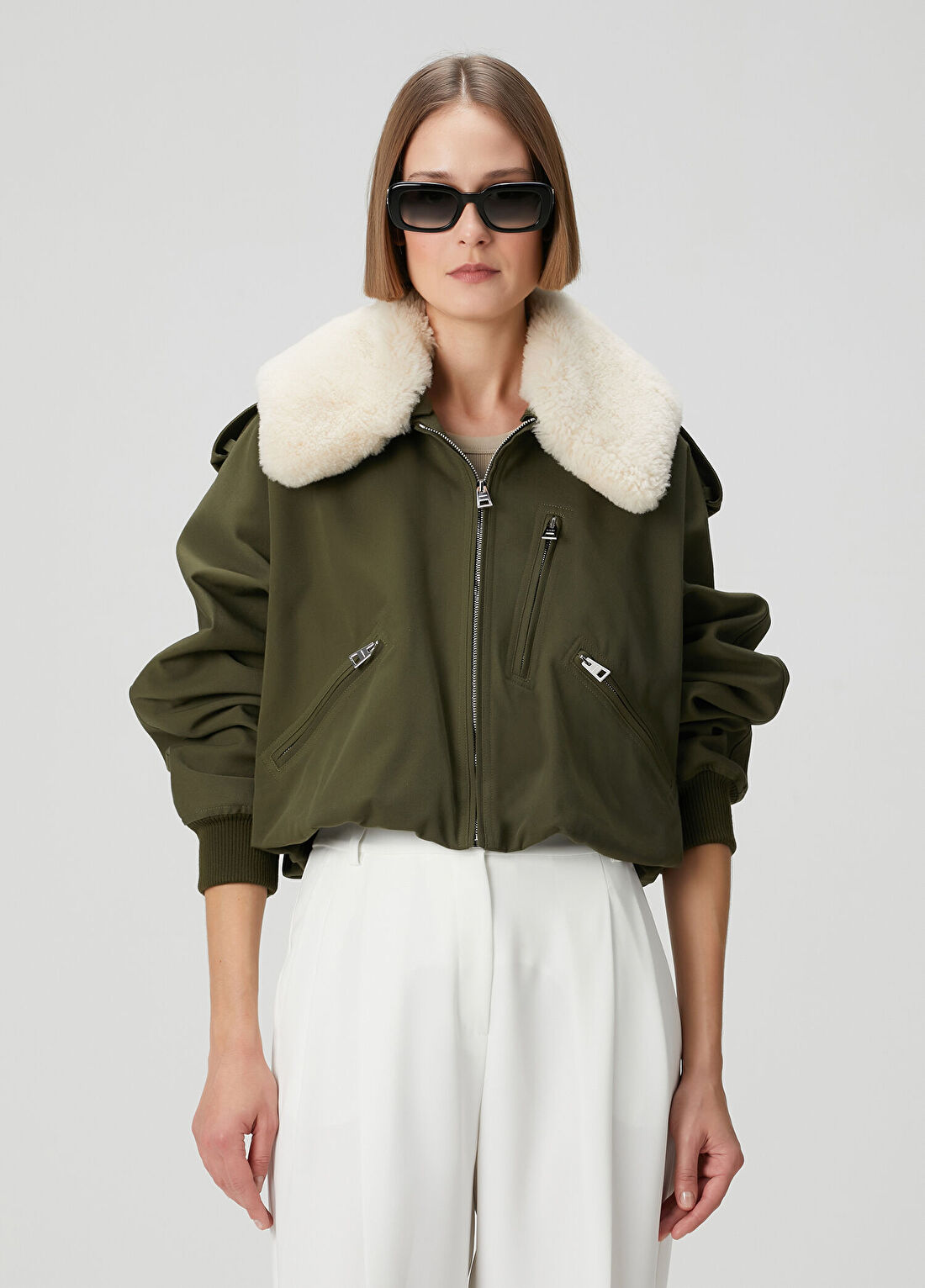 Givenchy Haki Bomber Ceket