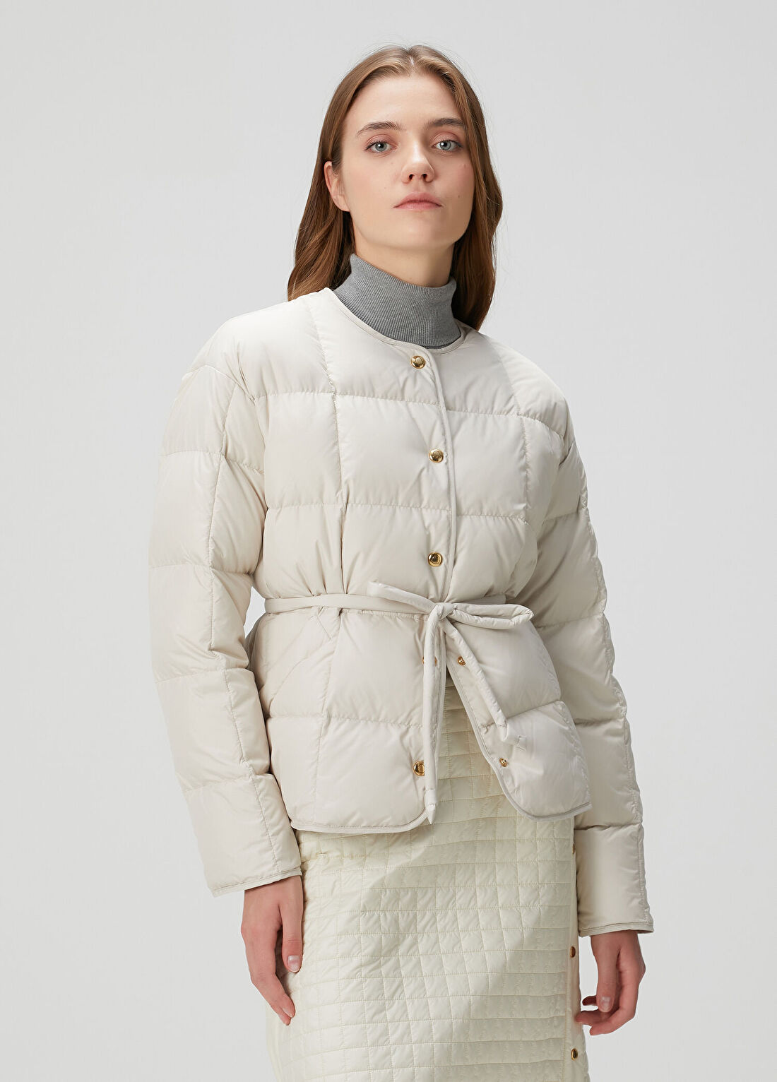 Moncler Caramagne Krem Mont