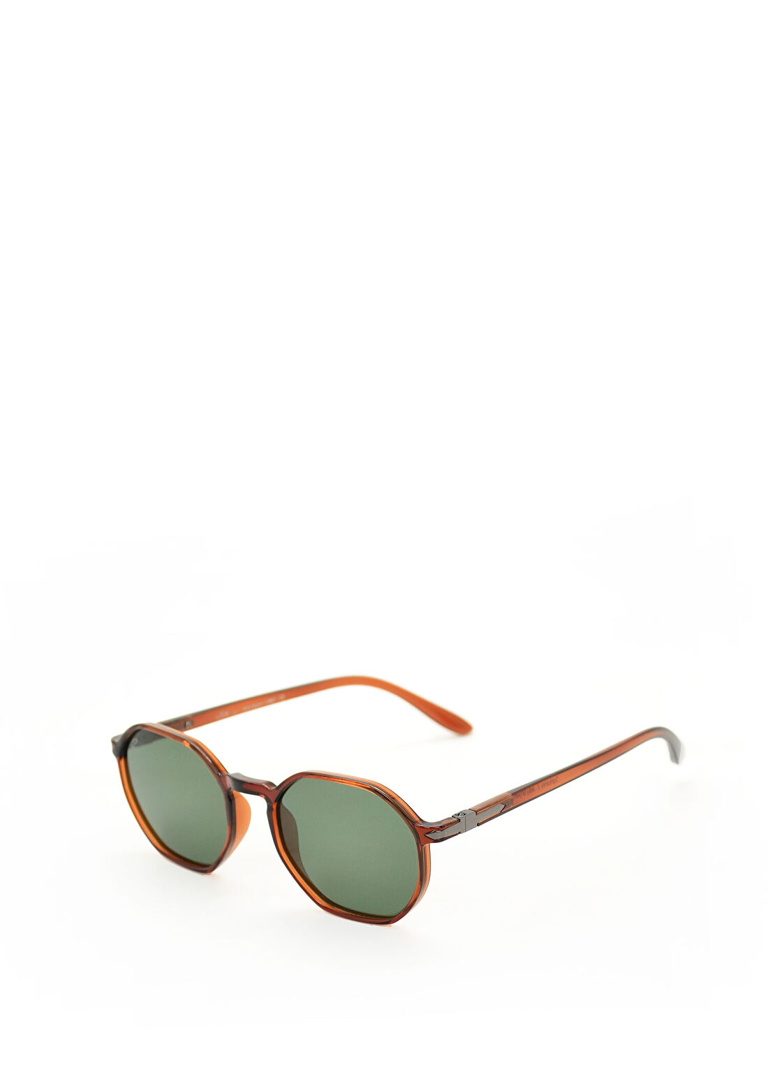 Looklight Santorini Jel Kahverengi Unisex Güneş Gözlüğü görsel 2