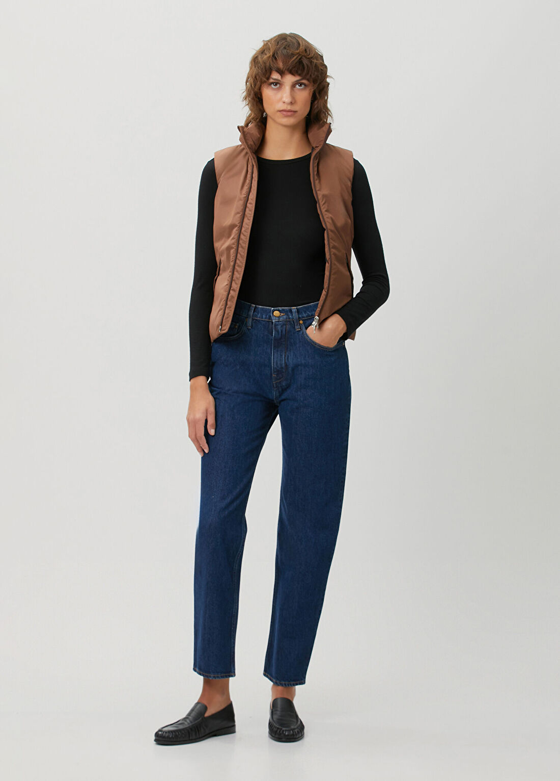Jil Sander Lacivert Straight Leg Jean Pantolon