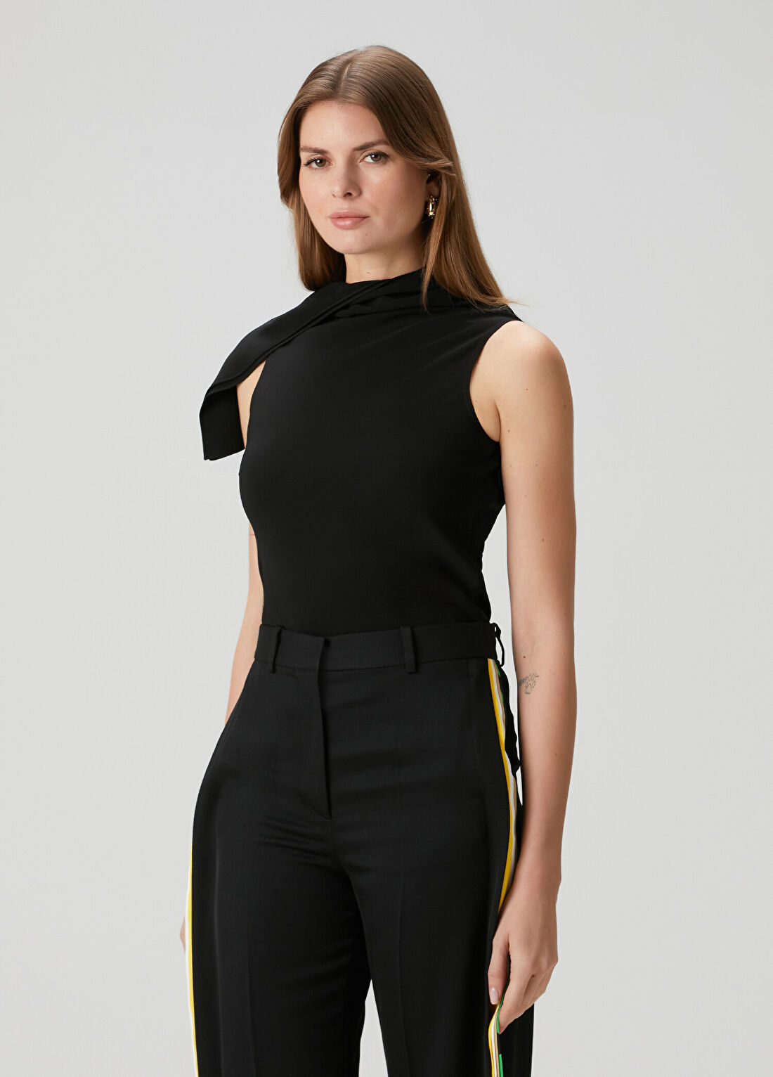 Loewe Siyah Drapeli Bluz görsel 3