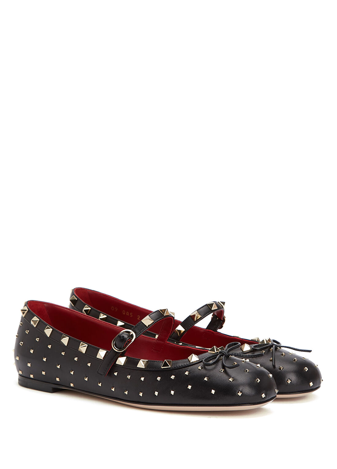 Valentino Garavani Rockstud Siyah Deri Babet görsel 2