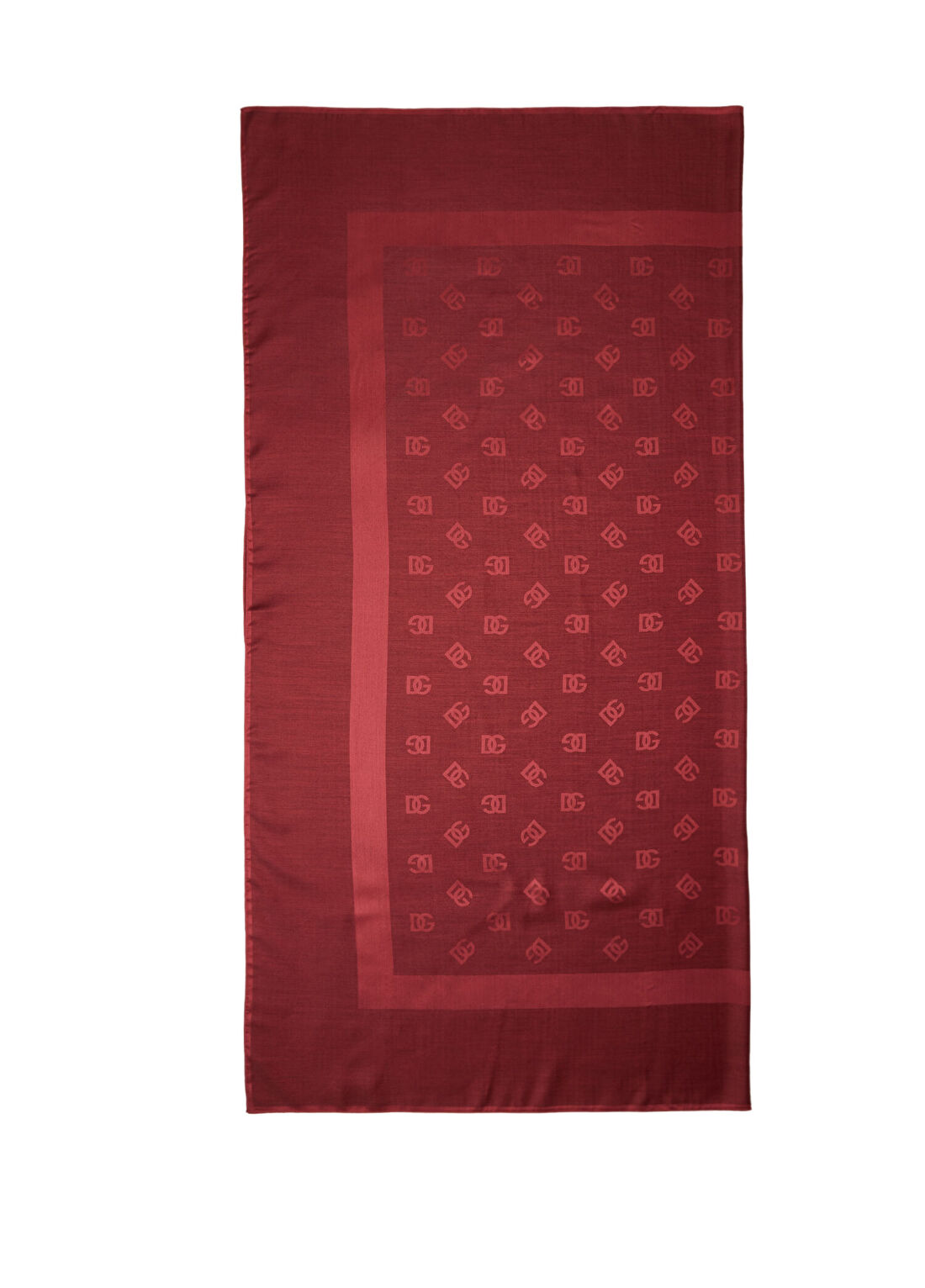 Dolce&Gabbana Bordo Kadın İpek Şal