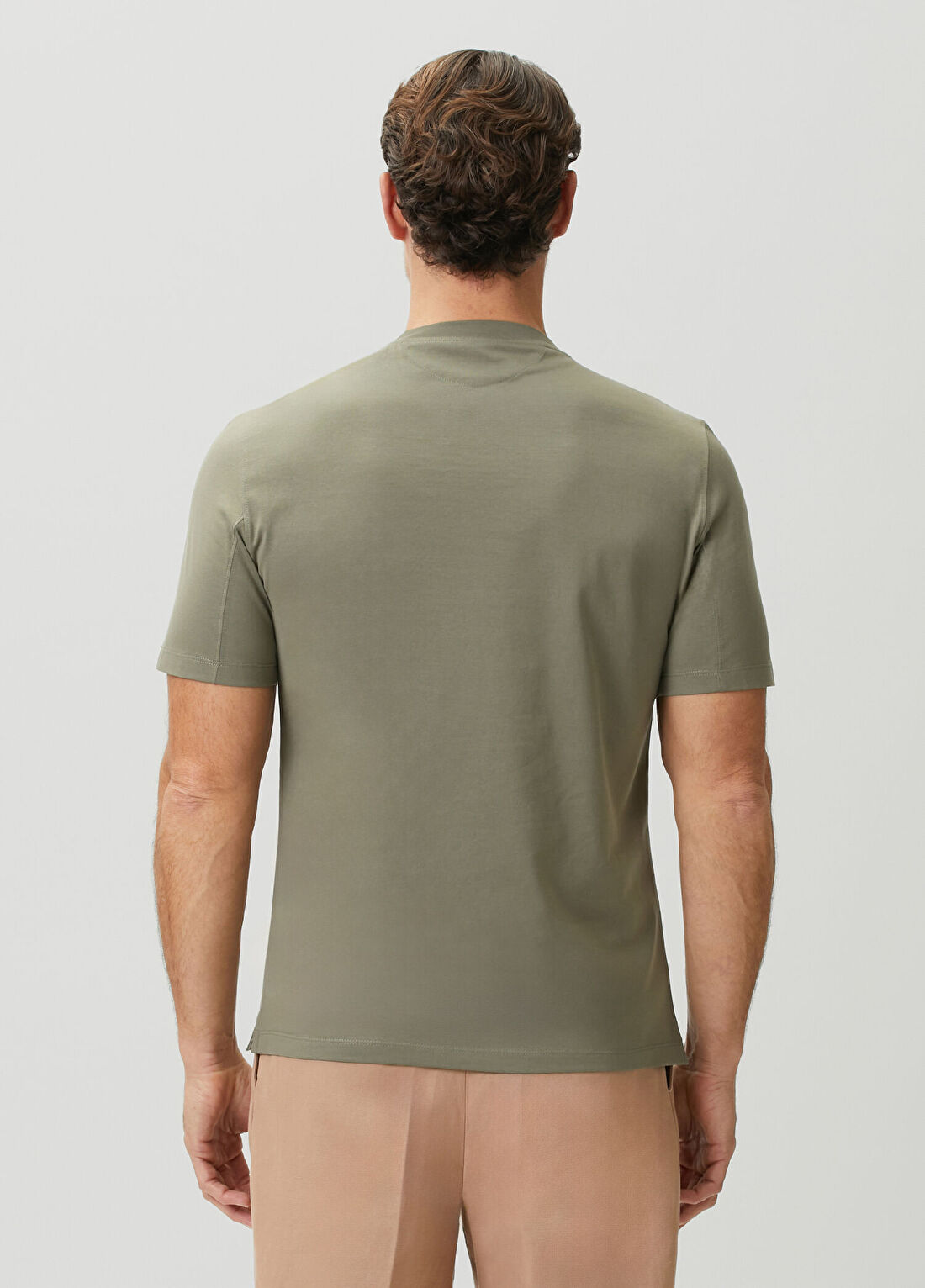 Brunello Cucinelli Yeşil Logo Baskılı T-shirt görsel 4