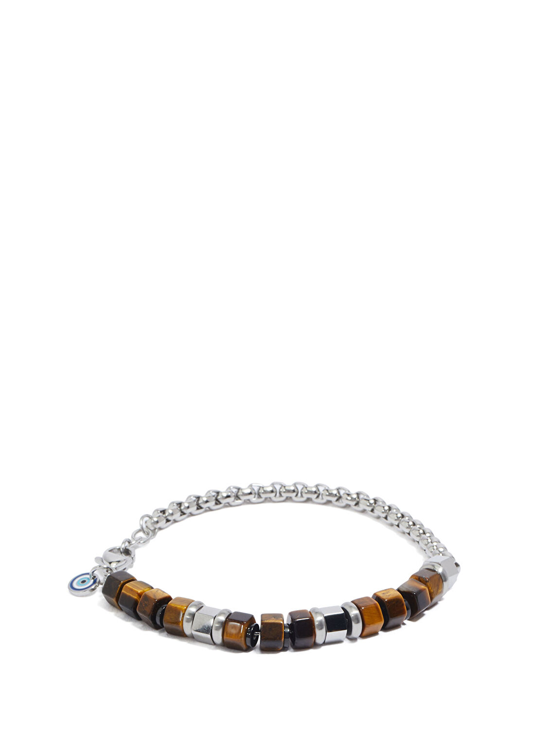Beymen Collection Kahverengi Doğal Taşlı Erkek Bileklik