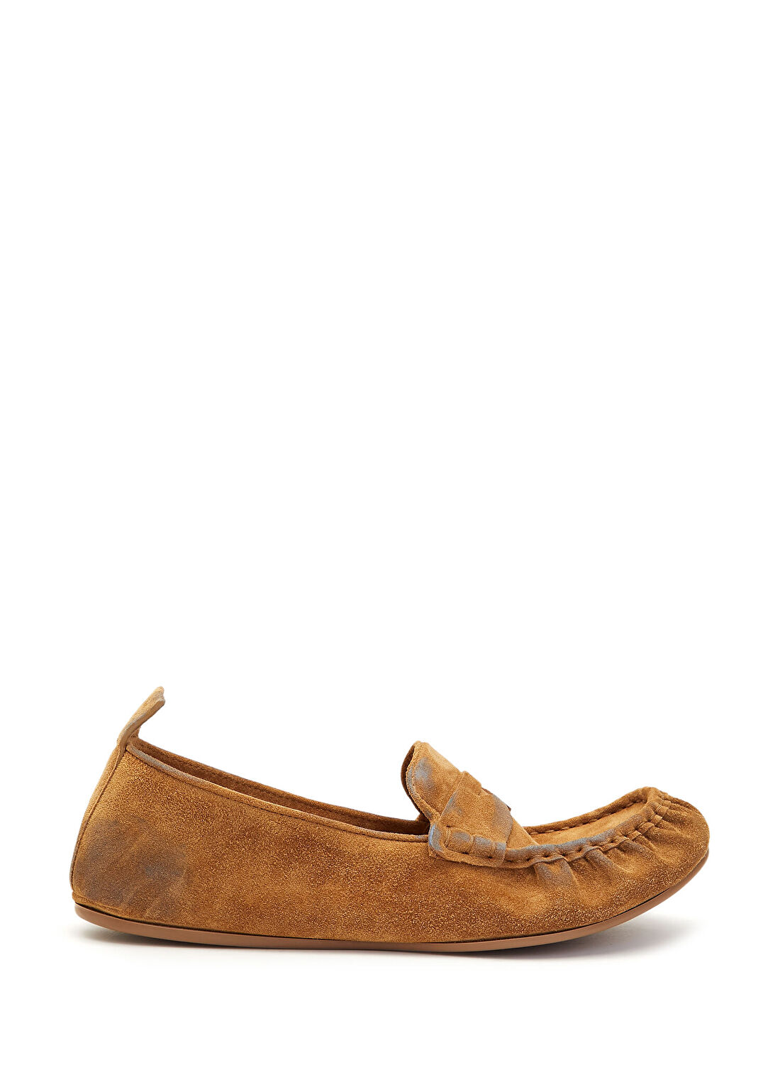 Acne Studios Bej Mavi Kadın Süet Loafer