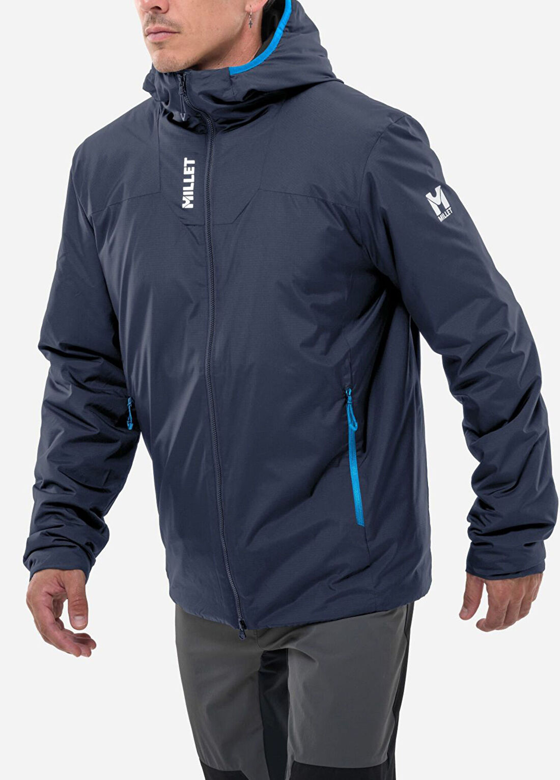 Millet Bossons Safir Kapüşonlu Erkek Spor Ceket MIV10747 N7317 görsel 2