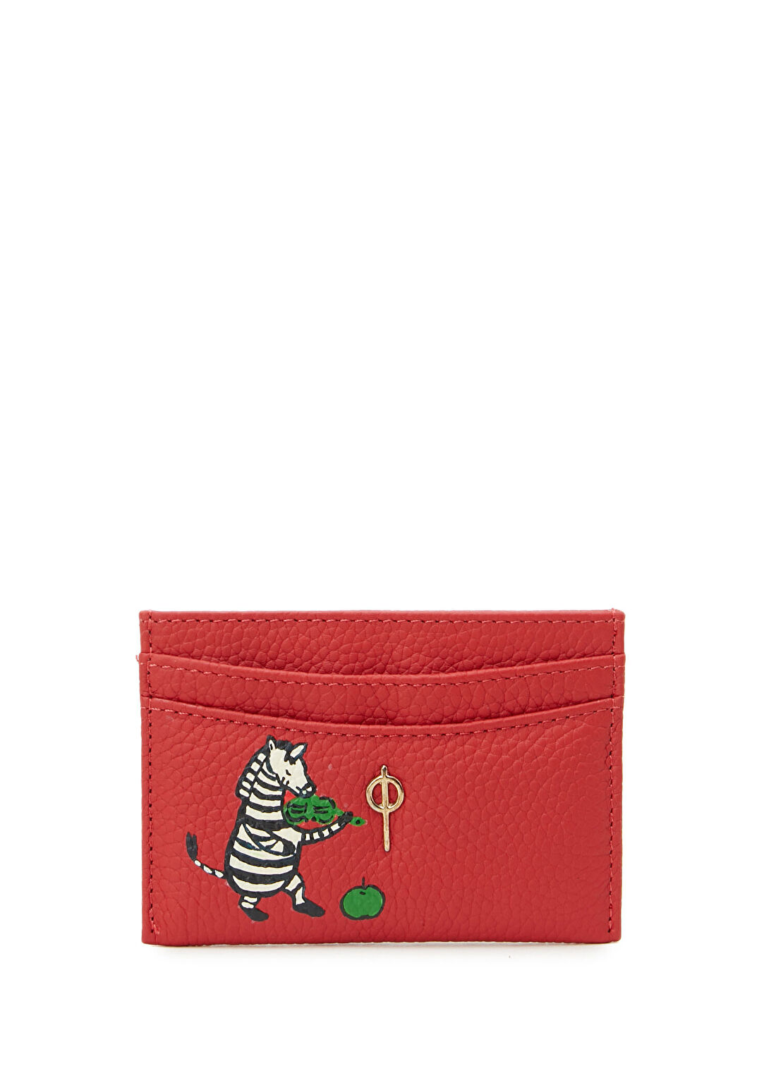 Otrera Lydia Hand Painted La Zebra Kadın Deri Kartlık