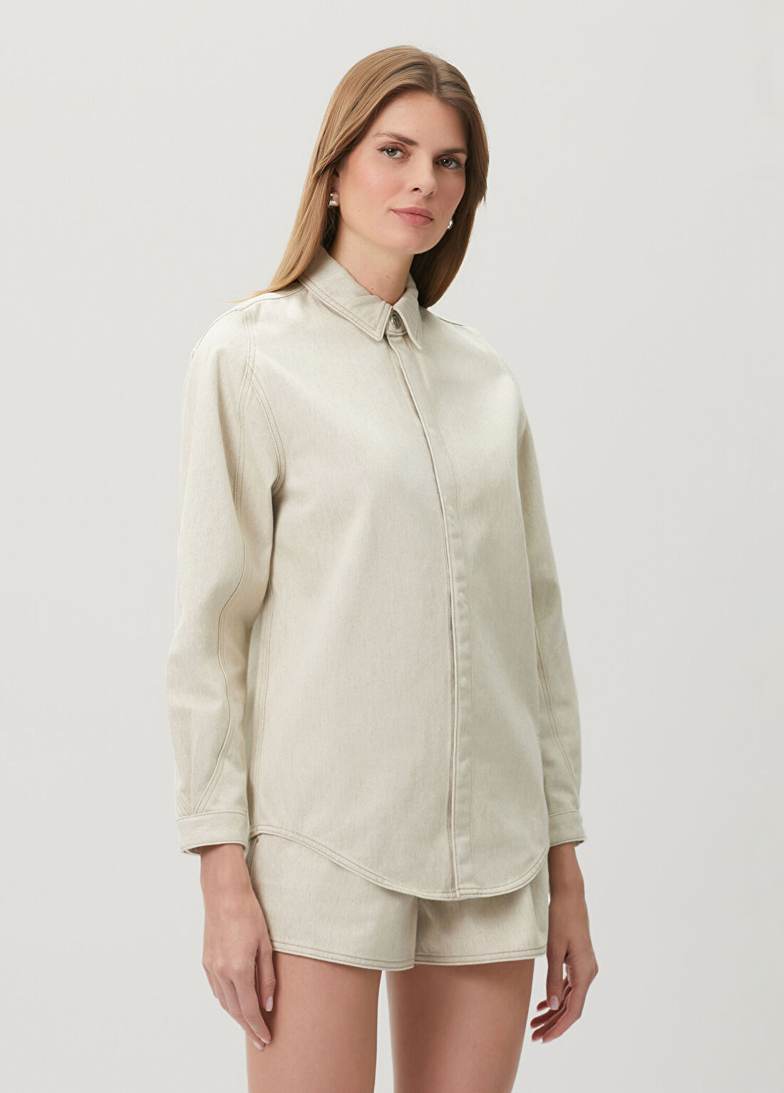 Jacquemus Le Chemise Bej Gömlek görsel 4
