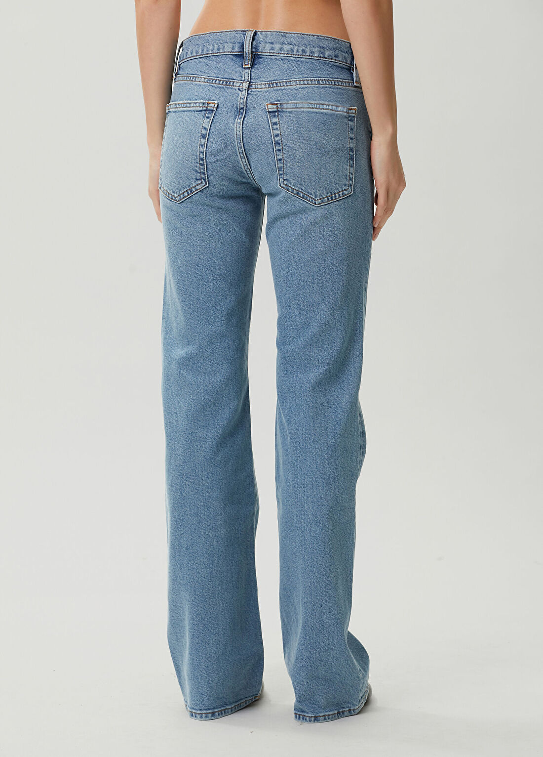 Frame Denim Rodeo Mavi Jean Pantolon görsel 4