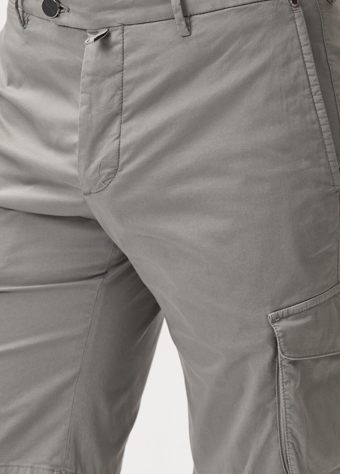 Kiton Gri Kargo Bermuda görsel 4