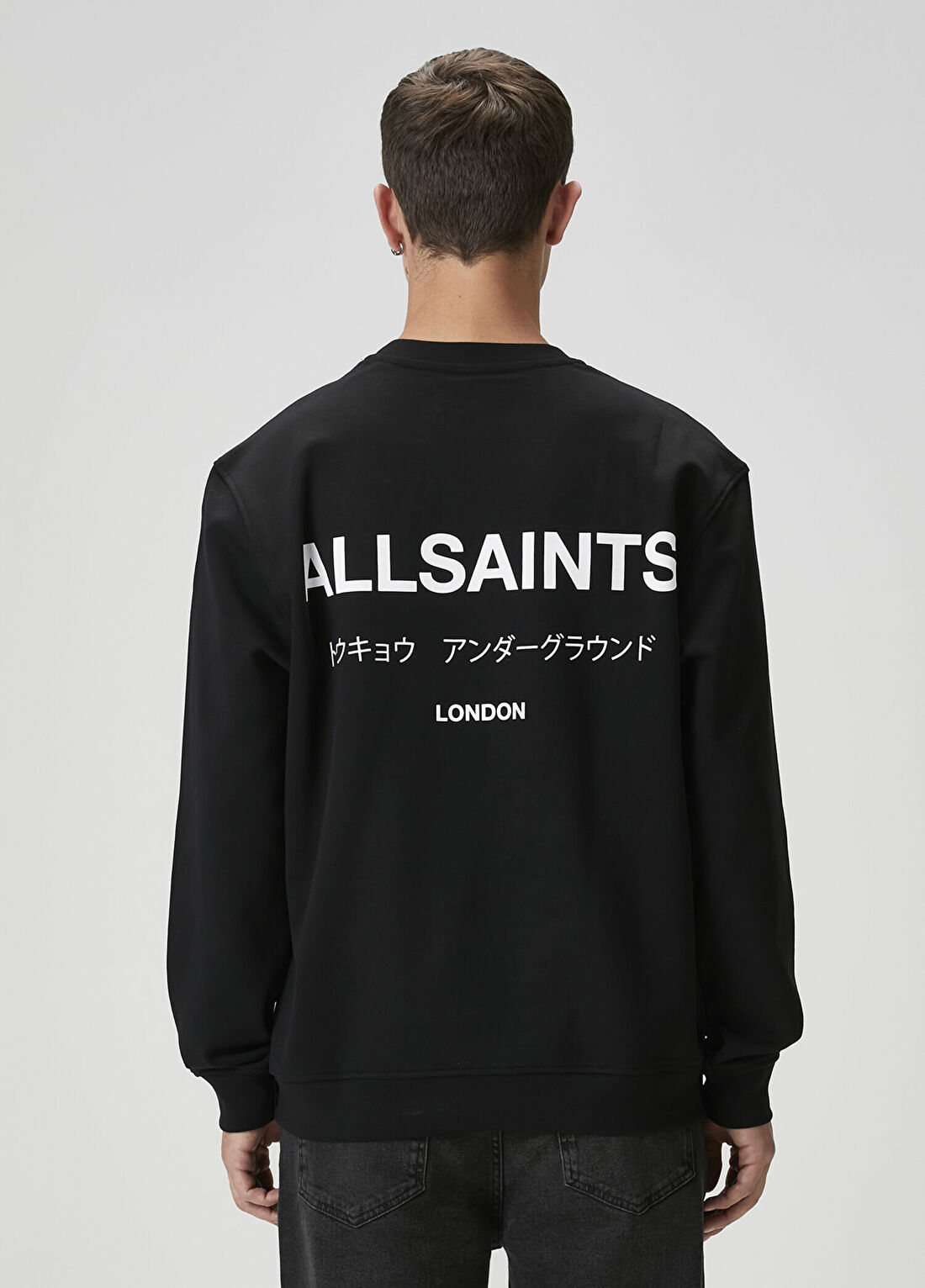 AllSaints Underground Siyah Sweatshirt görsel 4