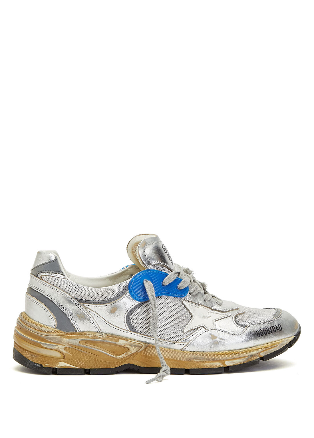 Golden Goose Dad-Star Silver Erkek Deri Sneaker