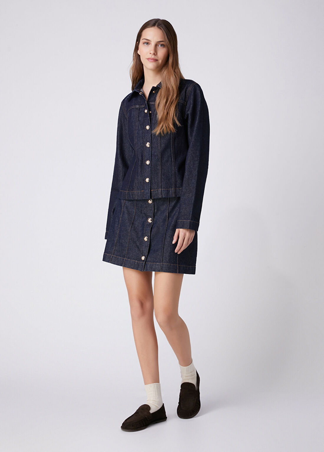 Beymen Club Indigo Denim Ceket görsel 3
