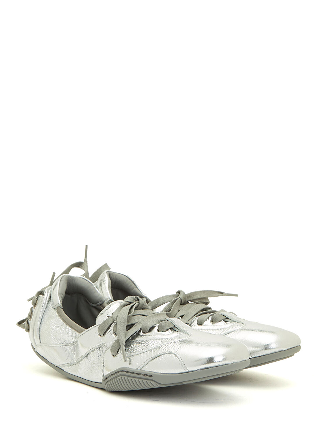 Acne Studios Silver Deri Babet görsel 3