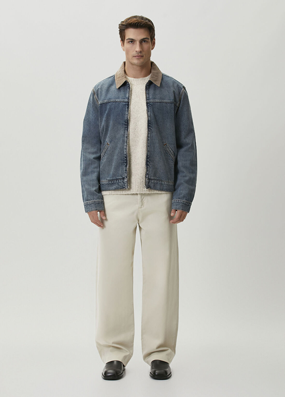 Frame Denim Koyu Mavi Denim Ceket görsel 2