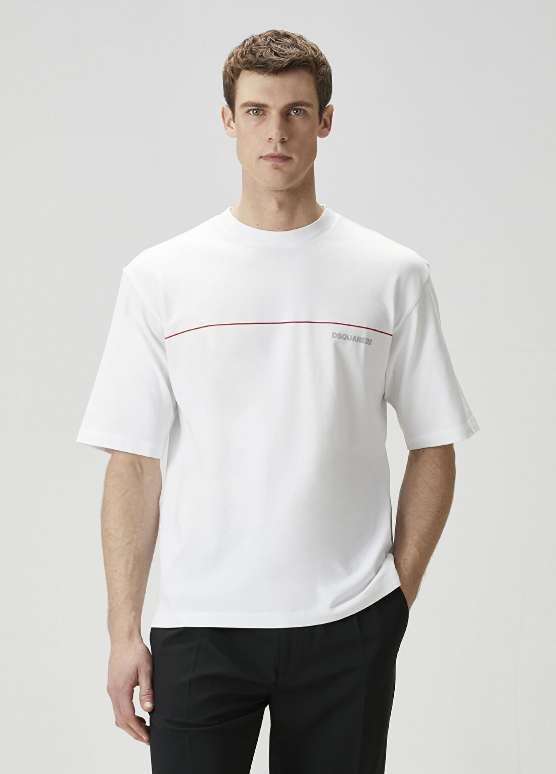 Dsquared2 Loose Fit Beyaz T-shirt