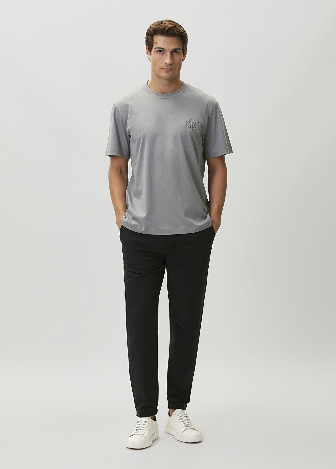 Calvin Klein Slim Tech Pull-On Siyah Pantolon