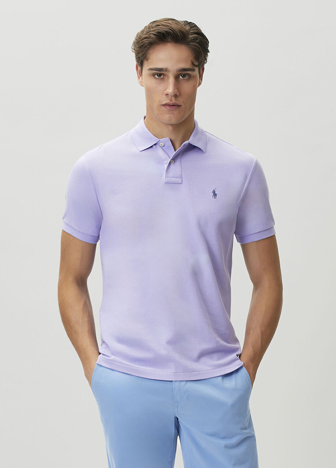Polo Ralph Lauren Slim Fit Mor Polo Yaka T-shirt