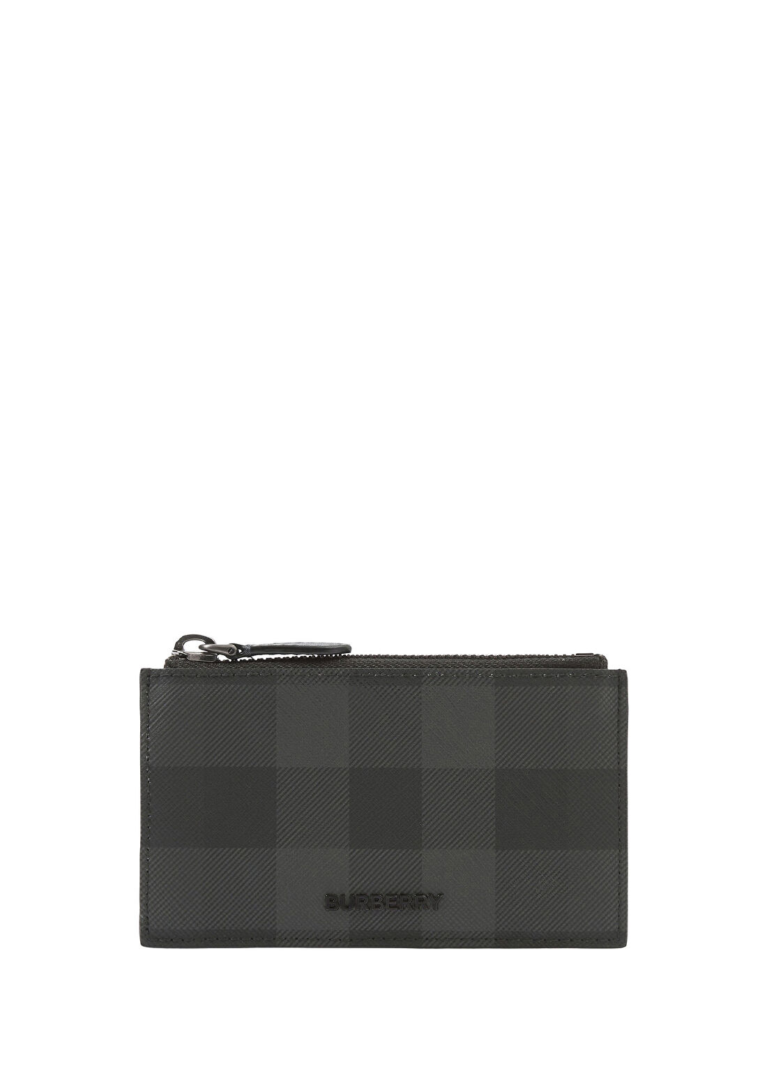 Burberry Check Gri Deri Erkek Kartlık