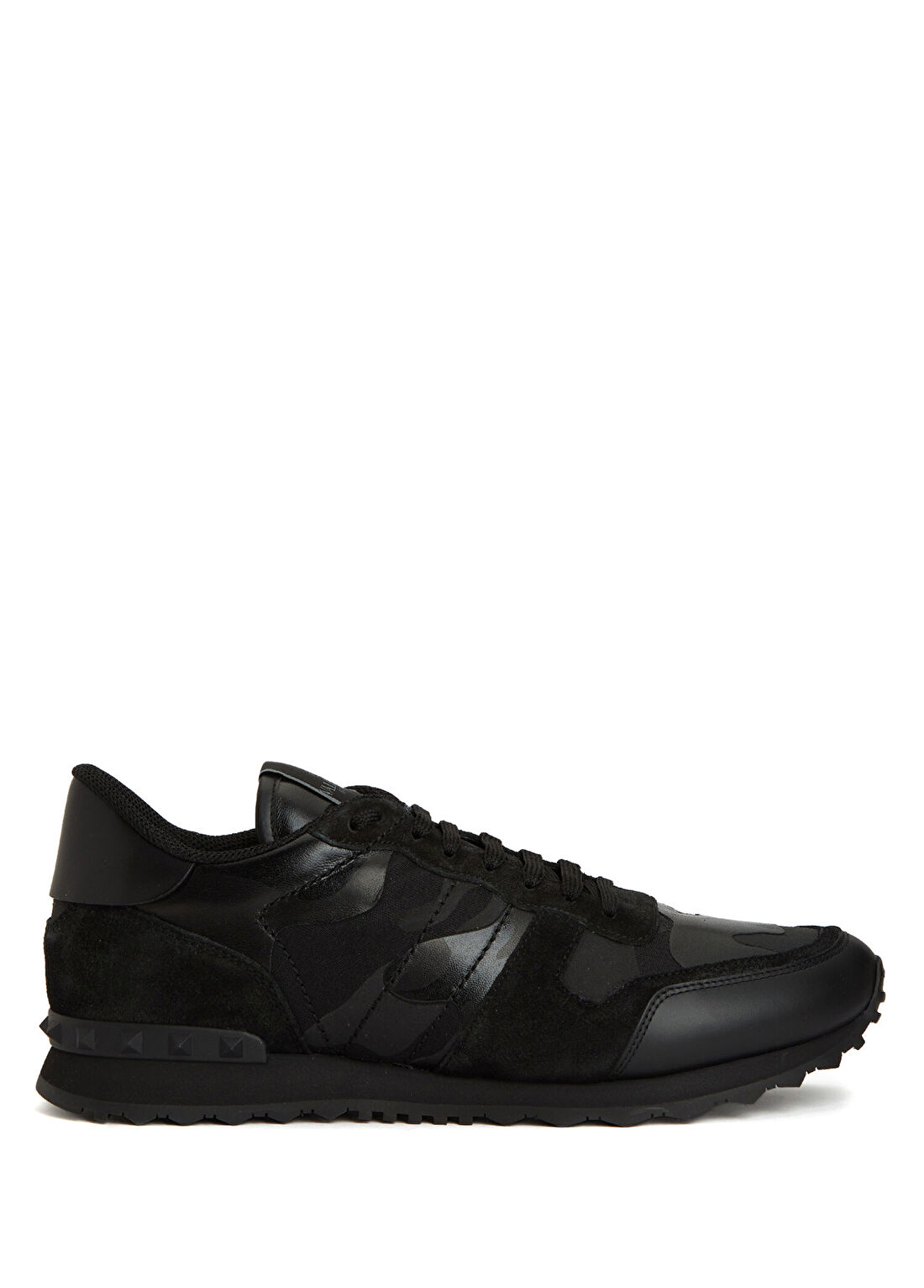 Valentino Garavani Rockrunner Siyah Erkek Deri Sneaker