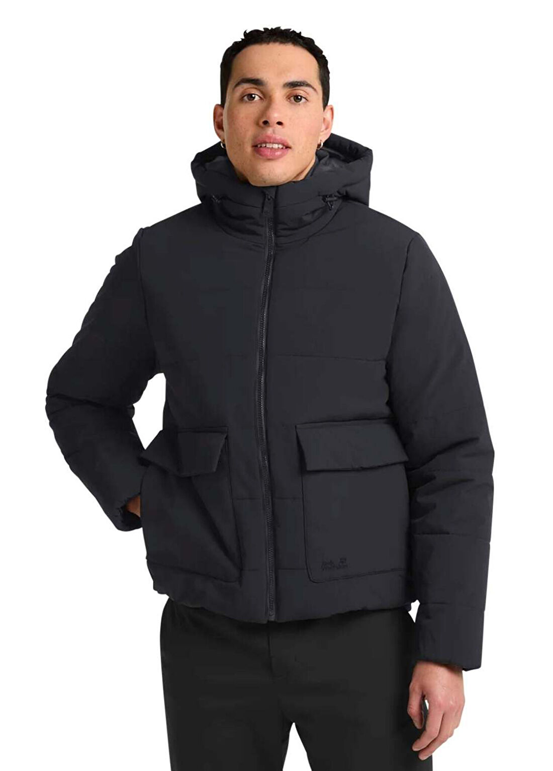 Jack Wolfskin Northern Lite Siyah Kapüşonlu Erkek Outdoor Mont
