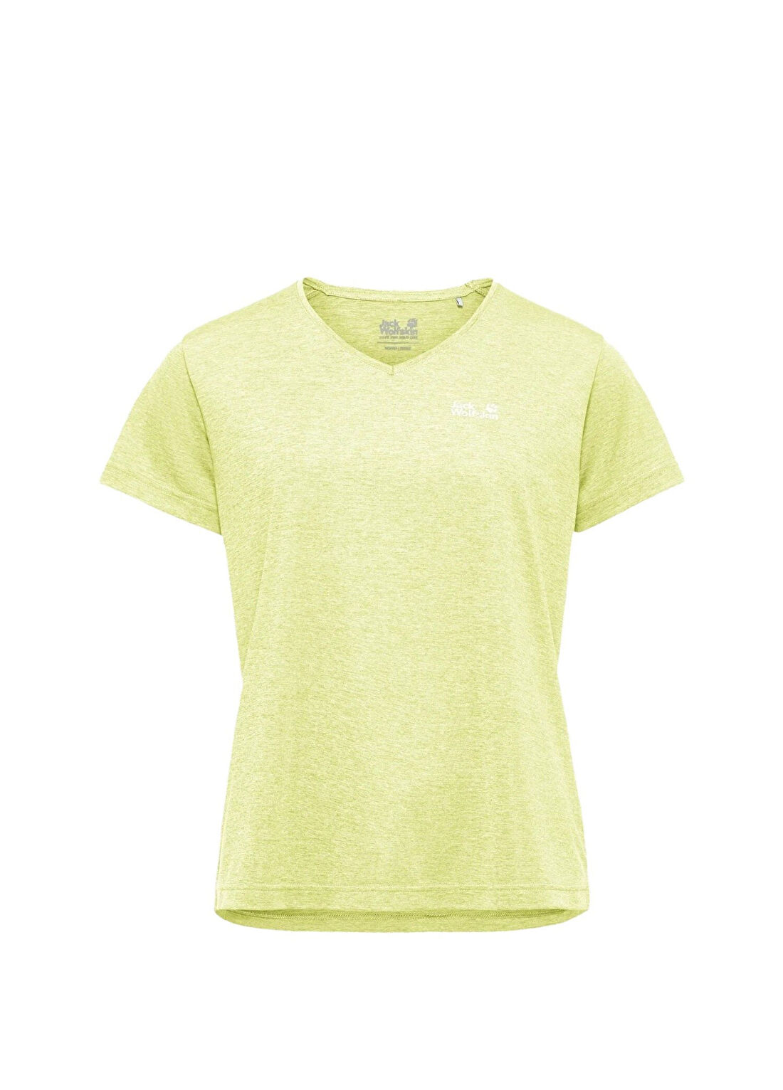 Jack Wolfskin Wildtrail T W Sarı Kısa Kollu Kadın T-shirt