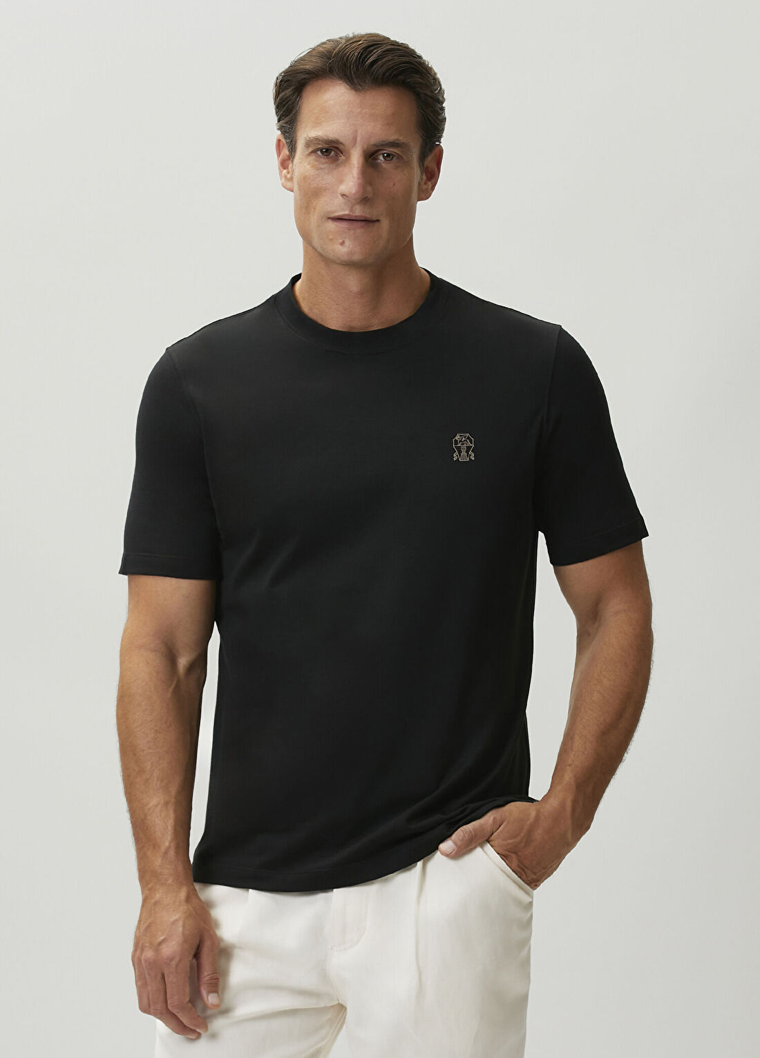 Brunello Cucinelli Siyah T-shirt