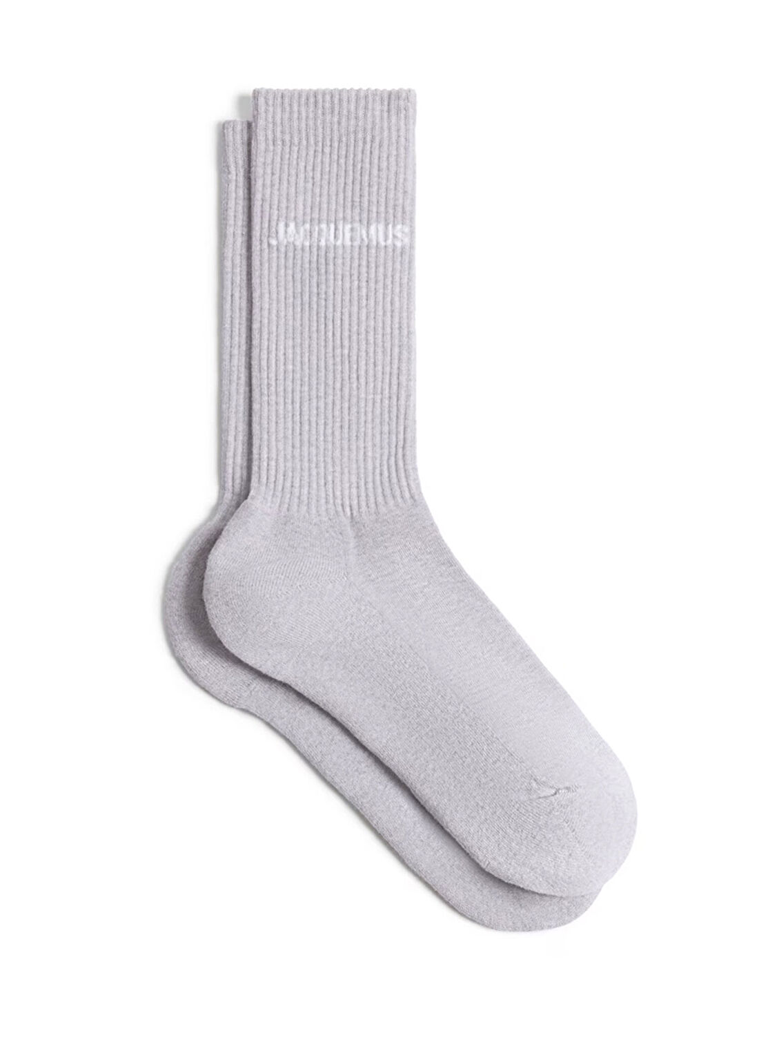 Jacquemus Gri Logo Jakarlı Kadın Çorap görsel 2