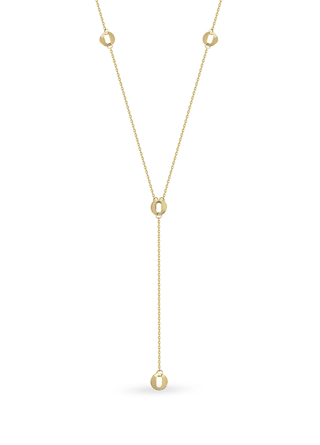 Orena Jewelry Linka Drop 14 Ayar Altın Kadın Kolye