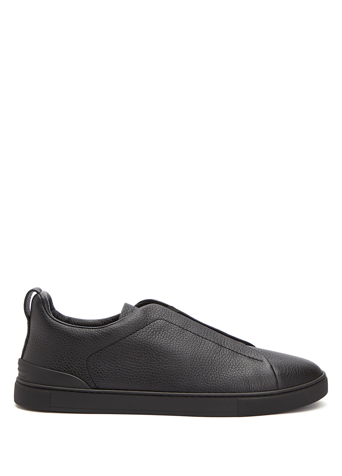 Zegna Siyah Erkek Deri Sneaker